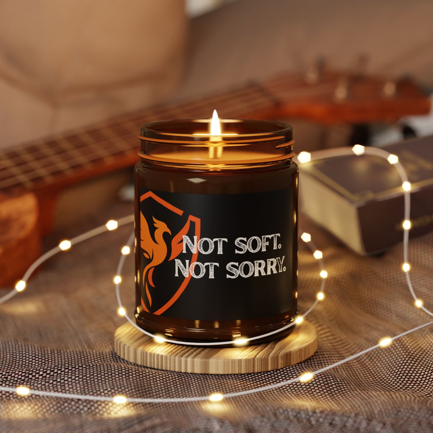 Not Soft. Not Sorry. Empowering Scented Soy Candle | Motivational Decor, Perfect Gift for Her, Home Fragrance, Self-Care, Relaxation