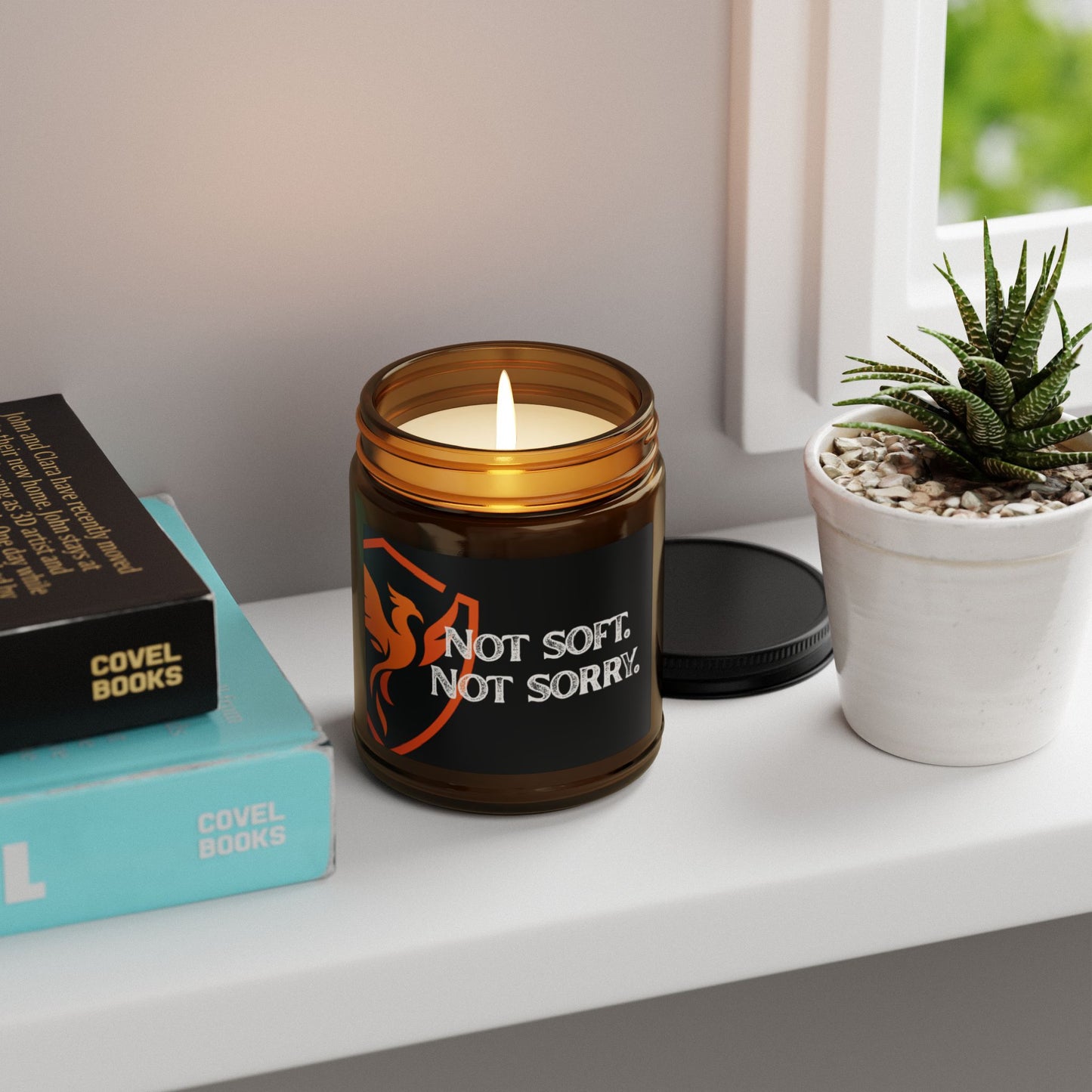 Not Soft. Not Sorry. Empowering Scented Soy Candle | Motivational Decor, Perfect Gift for Her, Home Fragrance, Self-Care, Relaxation
