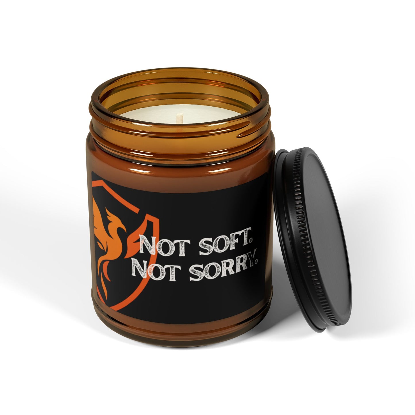 Not Soft. Not Sorry. Empowering Scented Soy Candle | Motivational Decor, Perfect Gift for Her, Home Fragrance, Self-Care, Relaxation